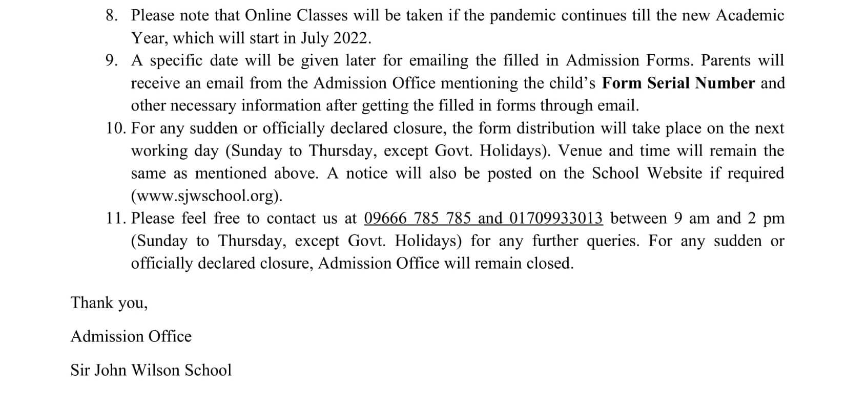 Extended Dates of Form Distribution PG 2022-2023-2