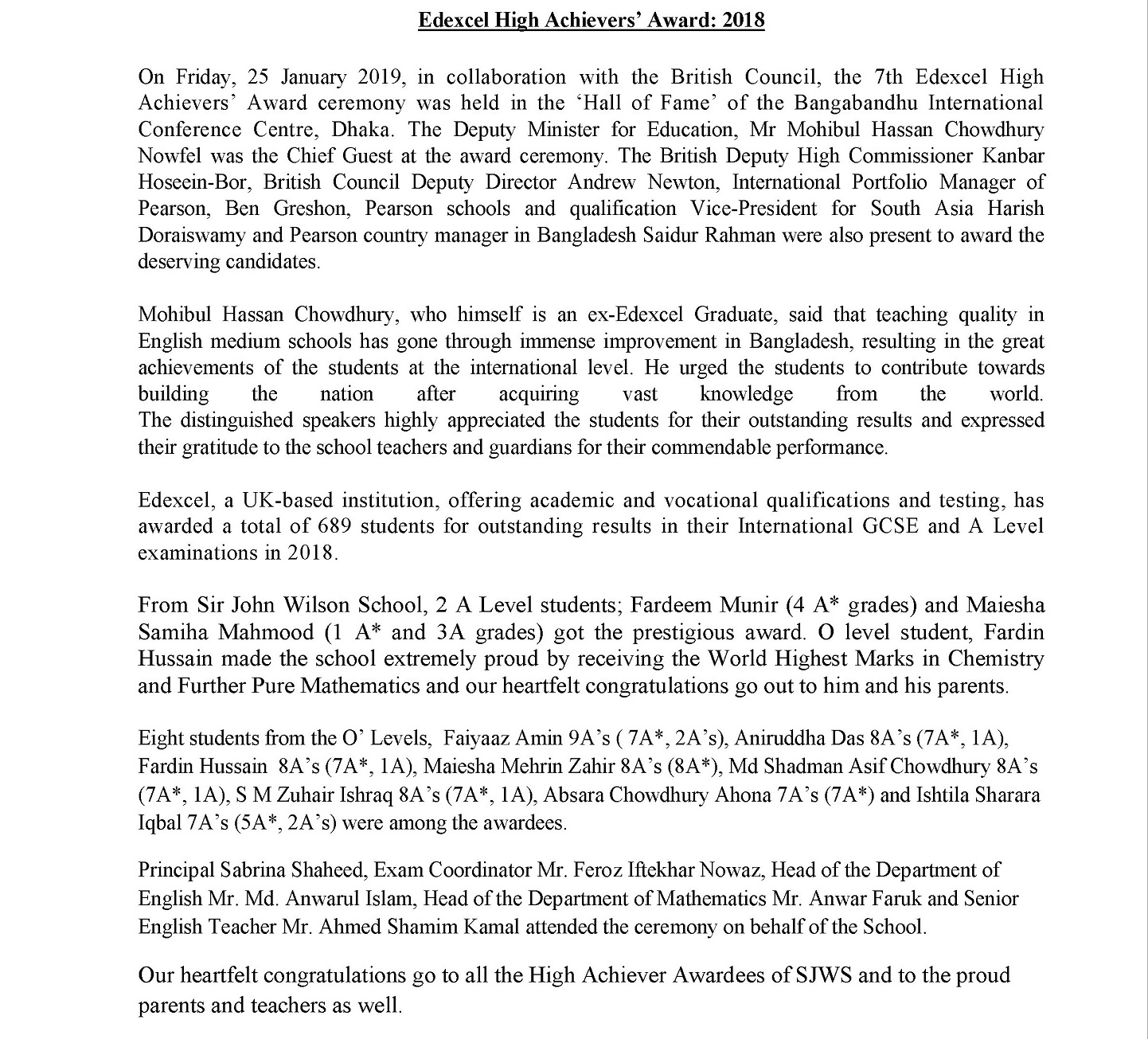 SENIOR SECTION ACTIVITIES AND EVENTS13