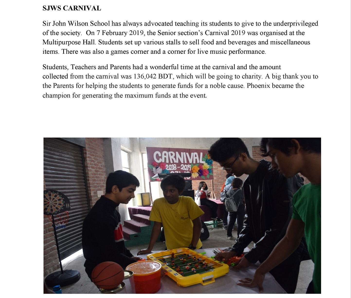 SENIOR SECTION ACTIVITIES AND EVENTS3