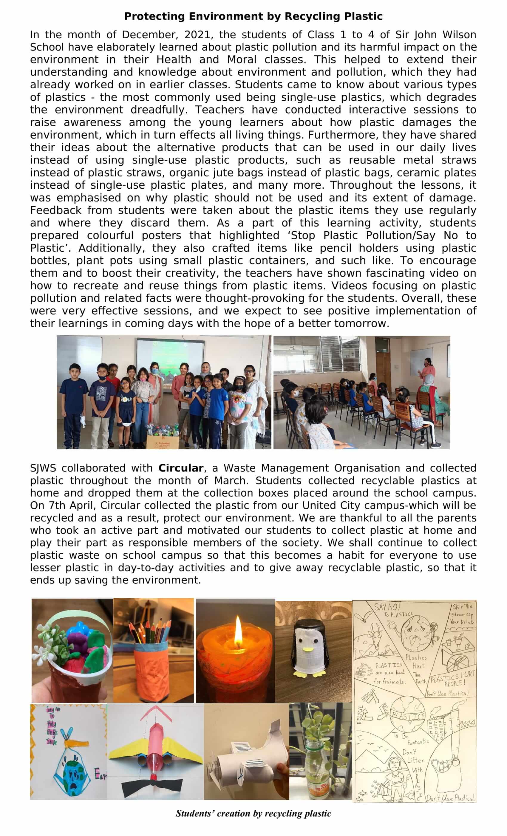 Protecting Environment by Recycling Plastic-1