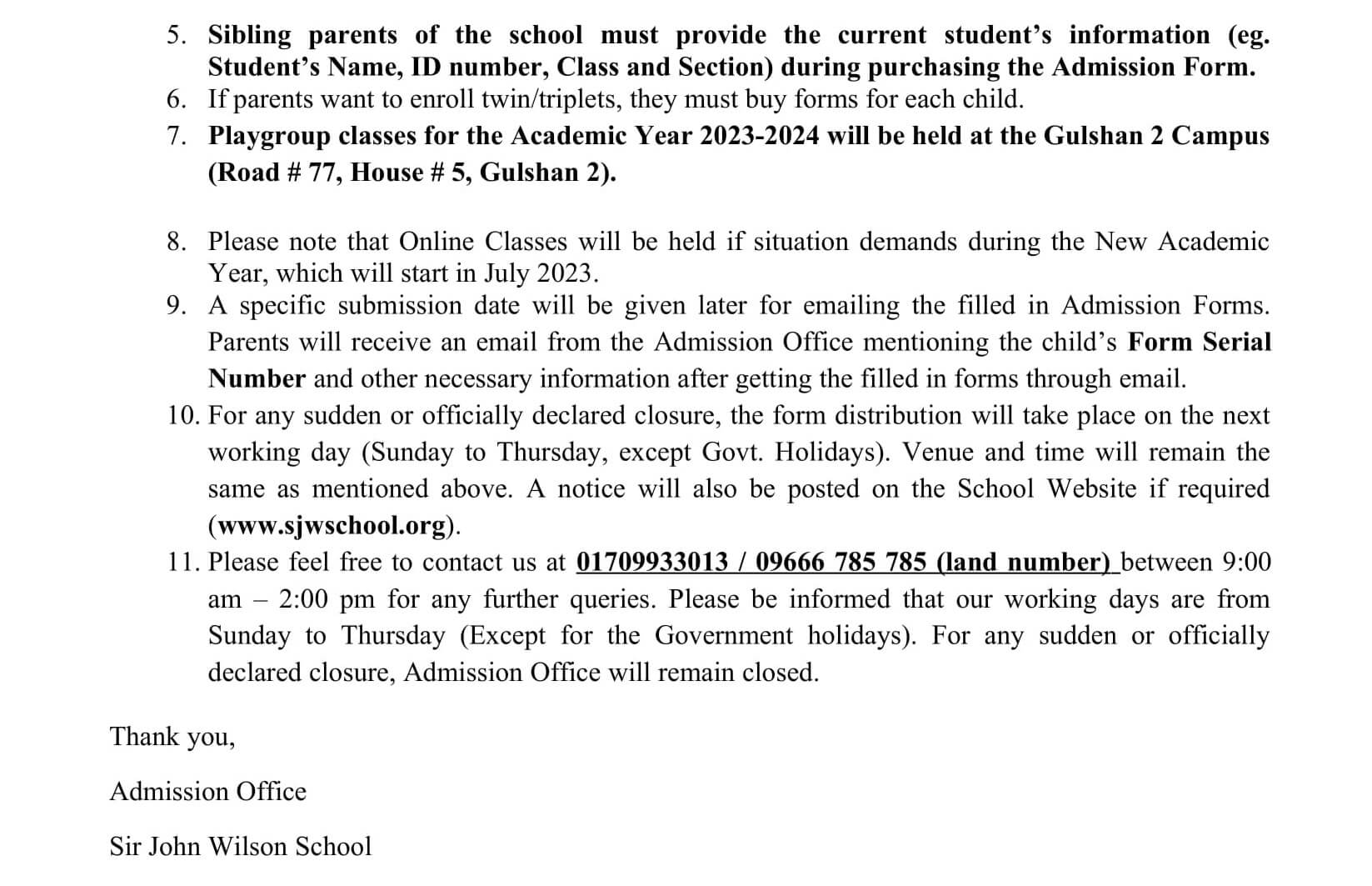 Date Extension PG 2023-24 Form Distribution-2
