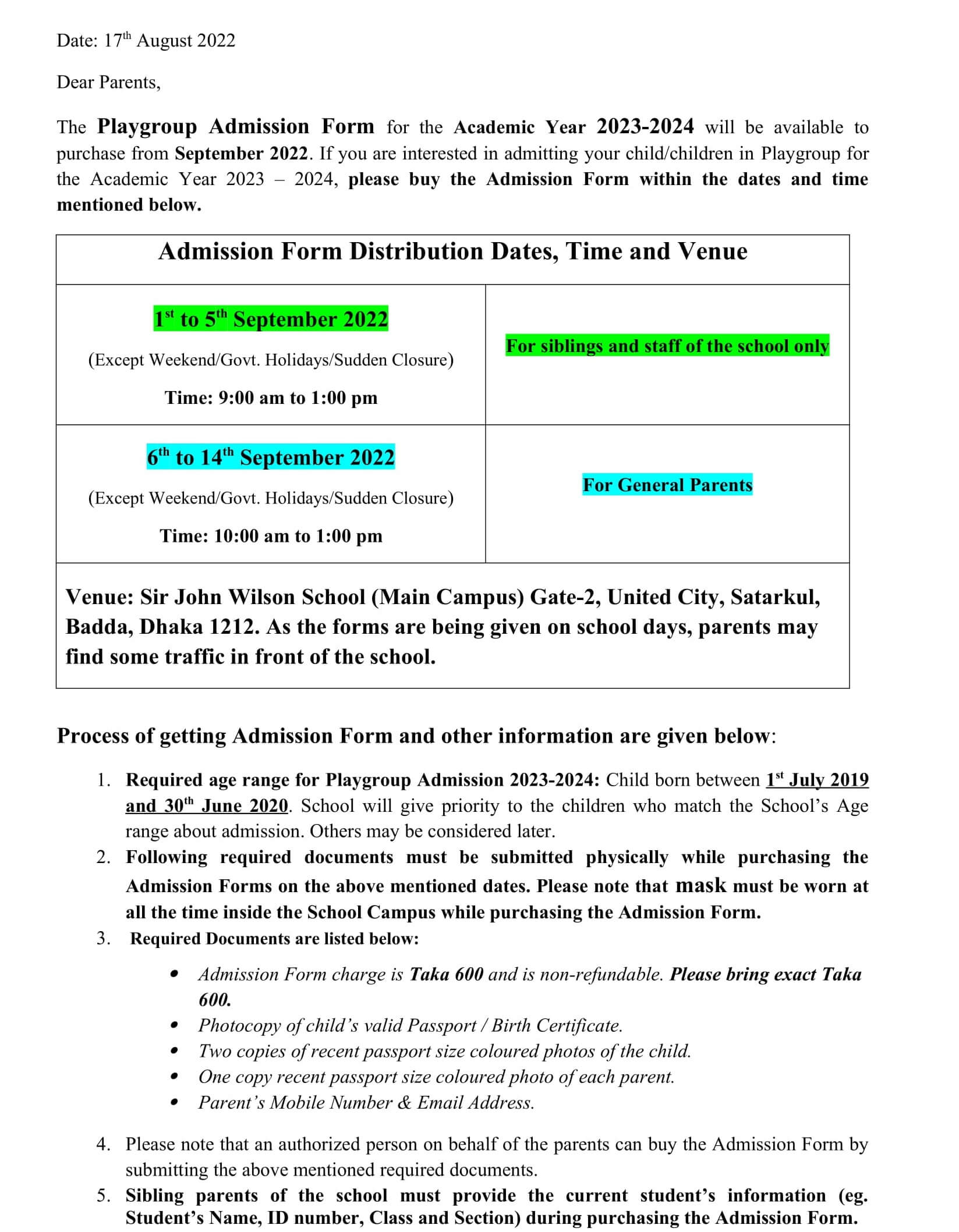 Notice for PG Admission 2023-2024-1