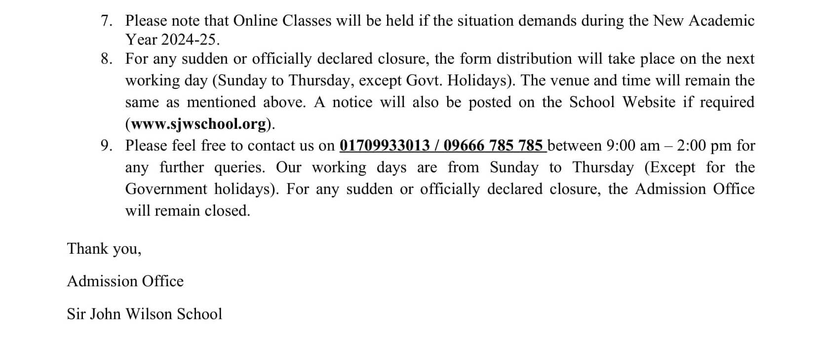 PG Admission Form Distribution 2024-25-2